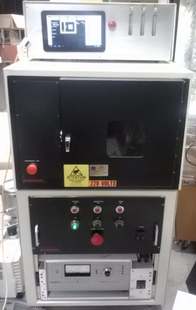 BRANSON 3075 PLASMA ETCHER WITH NEW PLC CONTROL